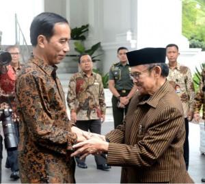 Presiden Jokowi Bertemu Habibie dan Try Sutrisno Bahas Masalah Kebangsaan