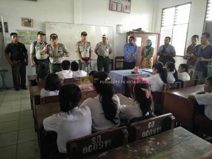 BPBD Medan Gelar Simulasi Gempa Kepada Siswa SD