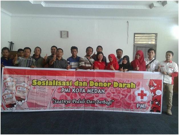 KPID Sumut Awali Tahun 2017 dengan Kegiatan Donor Darah