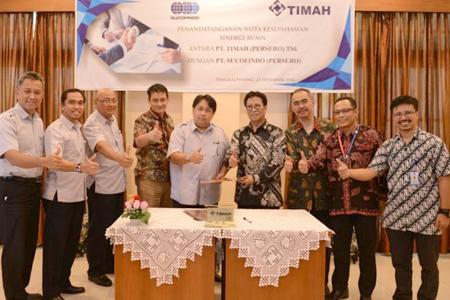 Sucofindo-Timah Jalin Kerjasama untuk Reklamasi Lahan Eks Tambang