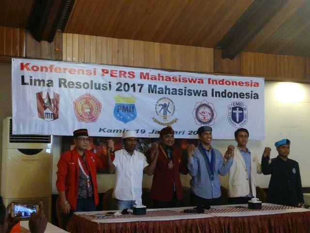 PB PMII, PP GMNI, PP PMKRI, PP GMKI, PP KMHDI, dan PP HIKMAHBUDHI Terbitkan Lima Resolusi 2017 Mahasiswa Indonesia