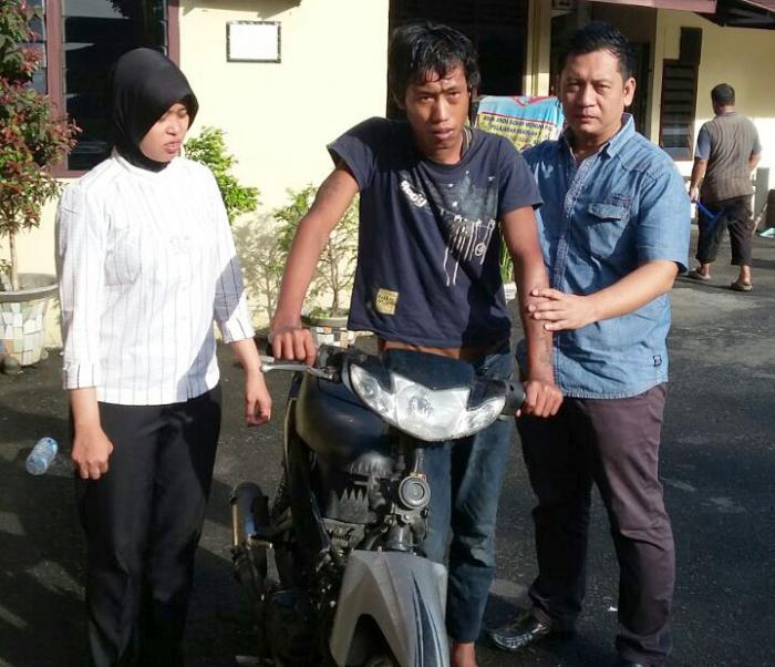 Iwan Sahputra Diamankan Polisi Setelah Curi Sepeda Motor Tetangga