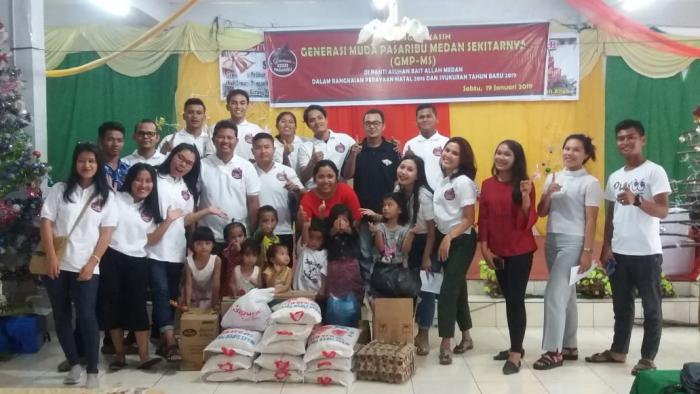 Generasi Muda Pasaribu Medan Berikan Bantuan kepada Anak-anak Panti Asuhan Bait Allah