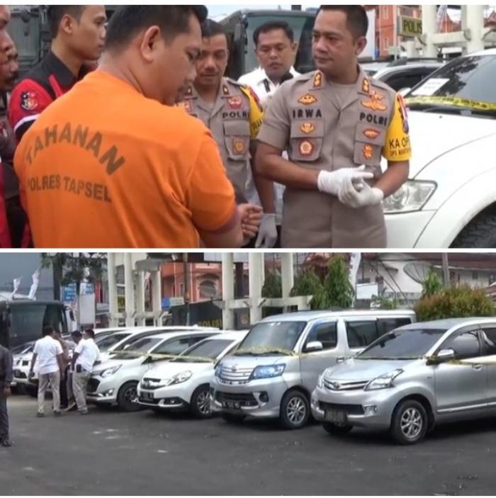 Polres Tapsel Bongkar Sindikat Penggelapan Mobil