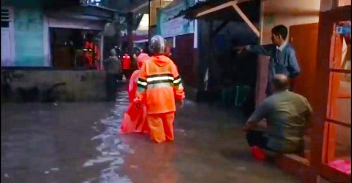 Puluhan Rumah Terendam Banjir di Padangsidimpuan