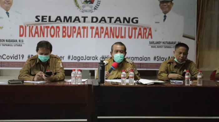 Jelang Pelaksanaan Vaksinasi Covid-19 Tahap I, Wabup Taput Arahkan Kesiapan Teknis Jajarannya