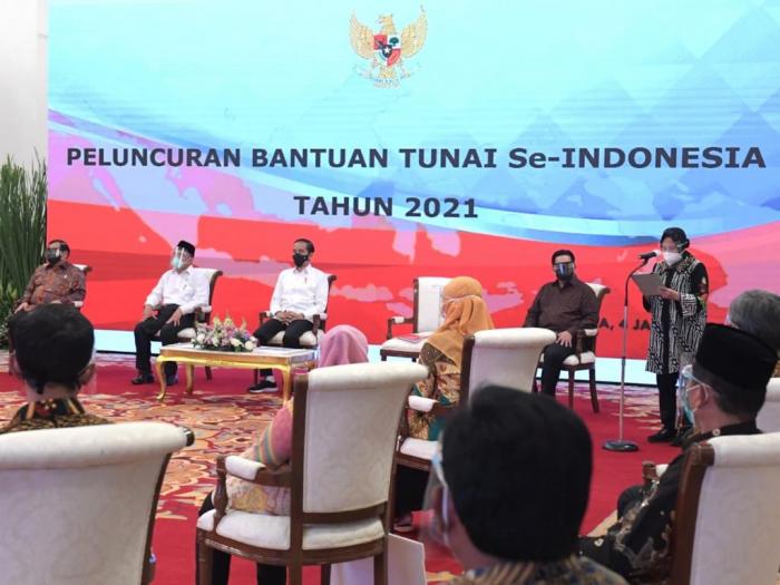 Presiden Jokowi Luncurkan Bantuan Tunai Tahun 2021 se-Indonesia