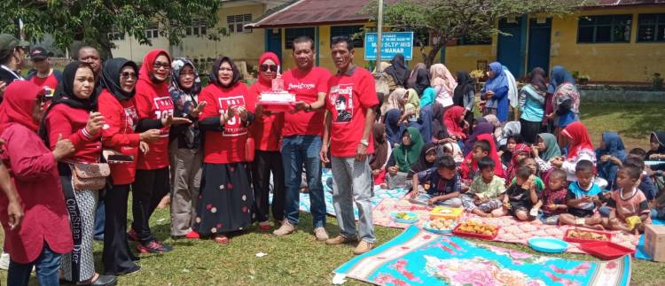 Ceria Bersama Anak Panti Asuhan, DPC PDI Perjuangan Gelar HUT Hj Megawati Soekarnoputri