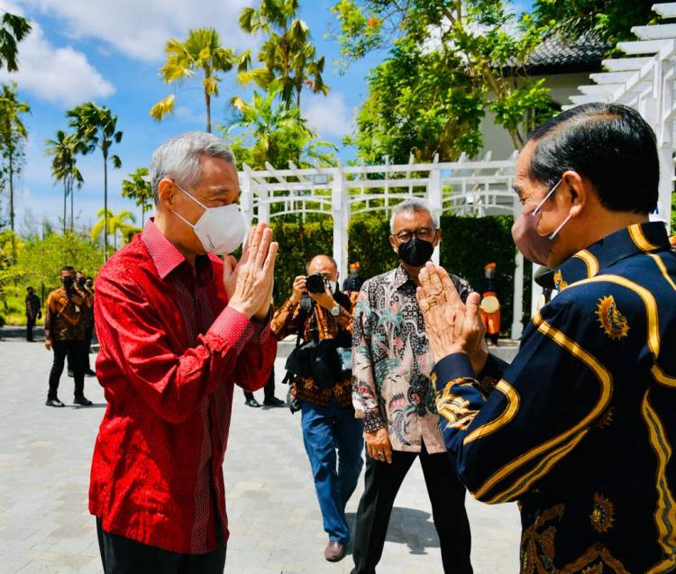 Presiden Jokowi Terima PM Lee di Bintan