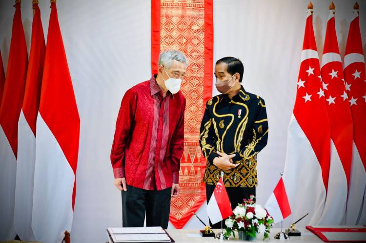 Presiden Jokowi Bahas Upaya Penguatan Kerja Sama Pemulihan Ekonomi dengan PM Singapura
