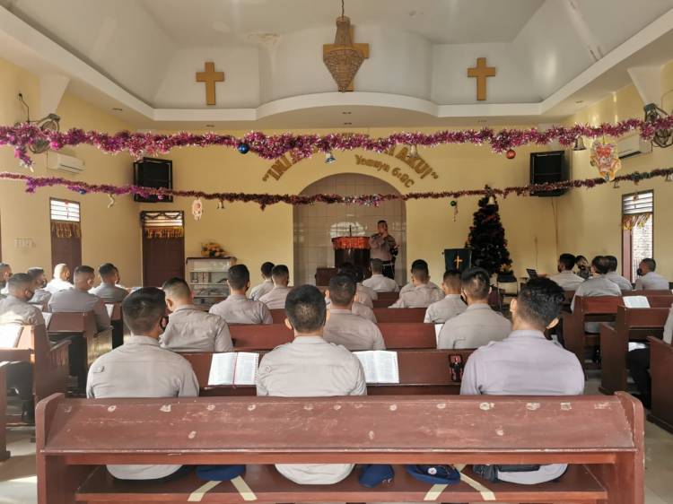 Brimob Polda Sumut Rutin Laksanakan Binrohtal, Ini Tujuannya