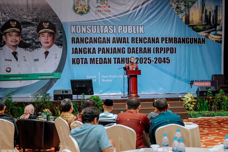 Hasilkan Rencana Pembangunan Terbaik, Pemko Medan Gelar Konsultasi Publik Rancangan Awal RPJPD 2025-2045