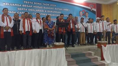 Horas Bangso Batak Deklarasi Dukung Prabowo-Gibran di Pilpres 2024