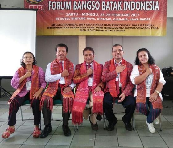 Ronsen Pasaribu dan Djalan Sihombing Pimpin Kembali Forum Bangso Batak Indonesia (FBBI) 2017-2020