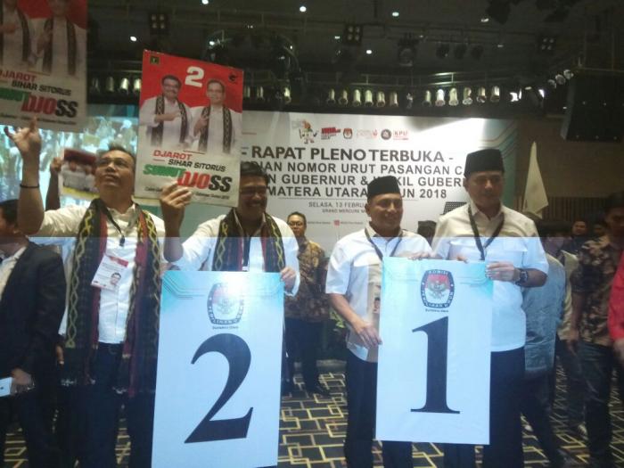 Pleno KPUD Sumut, ERAMAS Nomor Urut 1 Menuju Sumut Satu