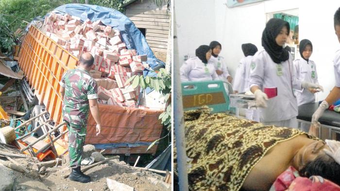 Truk Seruduk Rumah di Jalinsum Pargarutan, Satu Orang Korban Meninggal Dunia