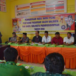 Tiga Paslon Kontestan Pilkada Kota Padangsidimpuan 2018