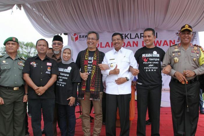 Gubsu Hadiri Deklarasi Lawan Politik Uang Dan Politisasi SARA Pada Pilgub Sumut
