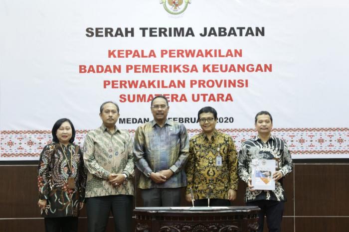 Sertijab Kepala BPK Perwakilan Sumut Dihadiri Sejumlah Kepala Daerah