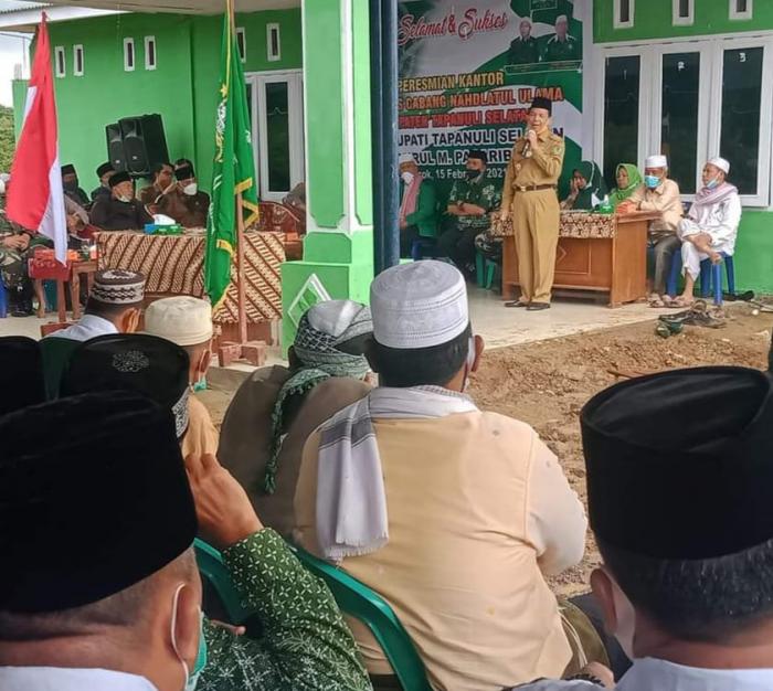 Bupati  Resmikan Kantor PC NU Tapsel