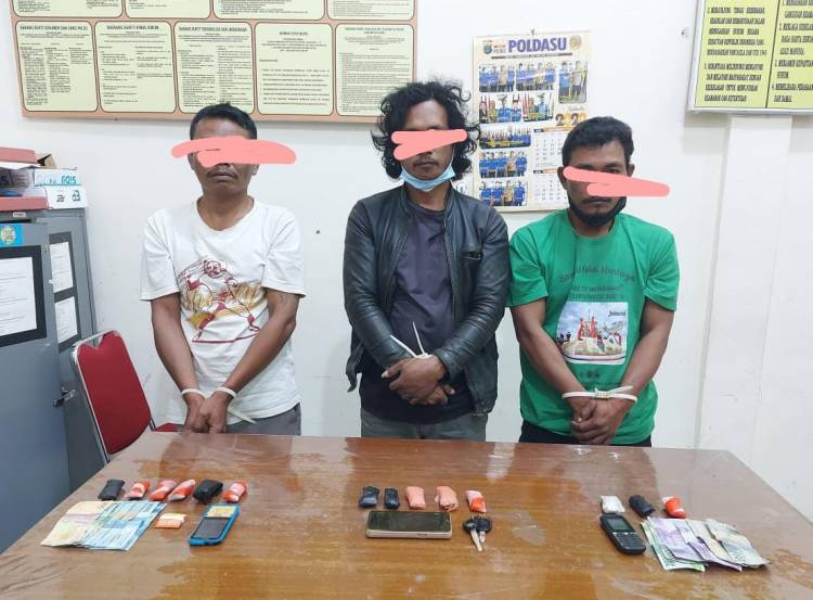 Polres Humbang Hasundutan Ringkus Tiga Pelaku Narkotika Jenis Ganja