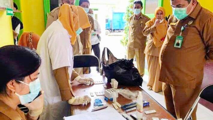 Dinkes Gelar Swab Antigen Di Perkantoran Pemko Sidempuan