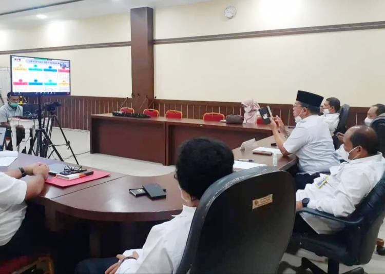 Wakil Wali Kota Padang Sidempuan Ikuti Rakor Pemberantasan Korupsi Secara Virtual