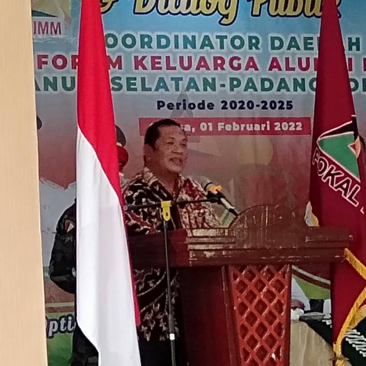 Walikota Sidempuan Hadiri Pelantikan Korda FOKAL IMM