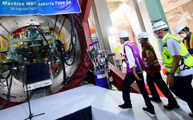 Luncurkan TBM MRT Fase 2A, Presiden Dorong Keberlanjutan Transportasi Modern