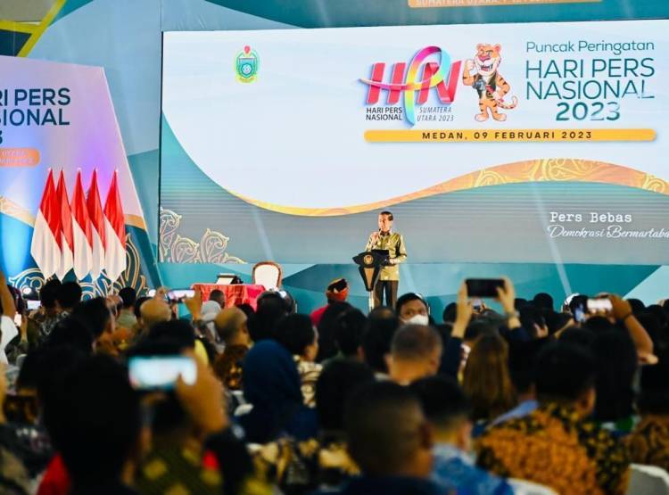 Presiden Jokowi Hadiri Puncak Peringatan Hari Pers Nasional 2023