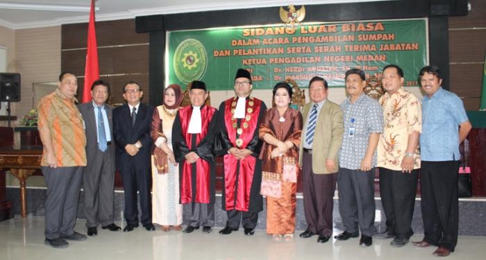 Dr Marsudin Nainggolan, SH, MH Jabat Ketua Pengadilan Negeri Medan