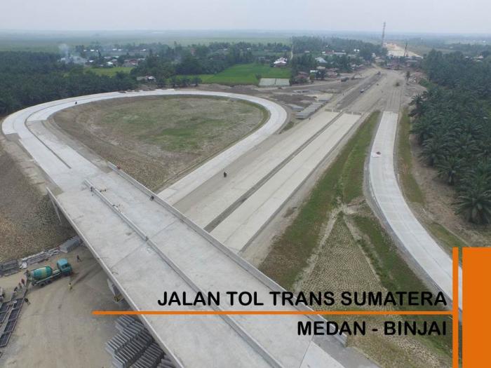 Tiga Ruas Tol Trans Sumatera Termasuk Medan-Binjai Berfungsi Saat Lebaran Juni 2017