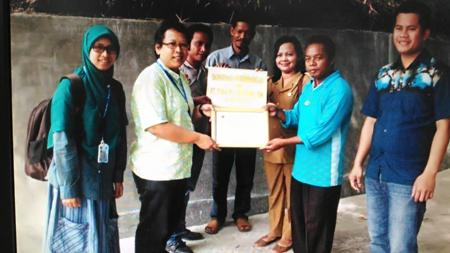 TPL Bangun Dinding Penahan Jalan Menuju Gereja HKBP Ajibata