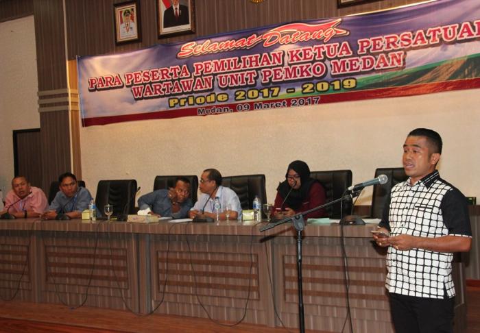 Edison Ginting Kembali Terpilih Sebagai Kordinator Persatuan Wartawan Unit Pemko Medan