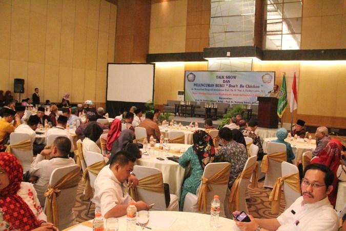Akhyar Nasution saat Peluncuran Buku "Don't Be Chicken" in Memoriam Biografi Intelektual Prof Nur A Fadhil Lubis