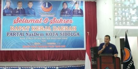 Kader NasDem Diharapkan Selalu Berada di Barisan Terdepan Sukseskan Pembangunan di Sibolga