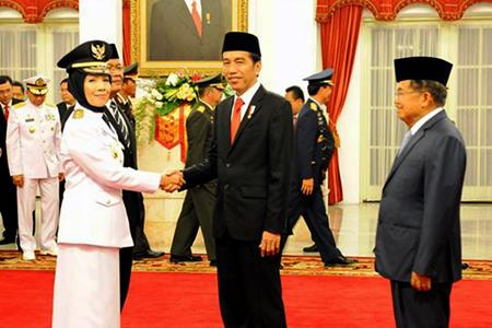 Presiden Lantik Nurhajizah Marpaung Jadi Wakil Gubernur Sumut