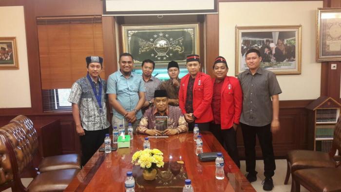 GMKI-PMKRI-GMNI Sampaikan Komitmen Menjaga Nusantara ke Ketua PBNU