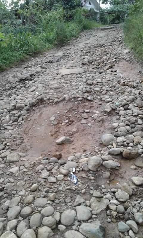 Dipimpin Bupati Dua Periode, Jalan Kabupaten di Simatorkis Sisoma Tapsel Rusak Parah