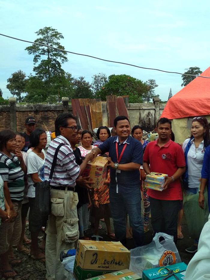 Redjoss Sumut Bantu Korban Kebakaran di Siantar