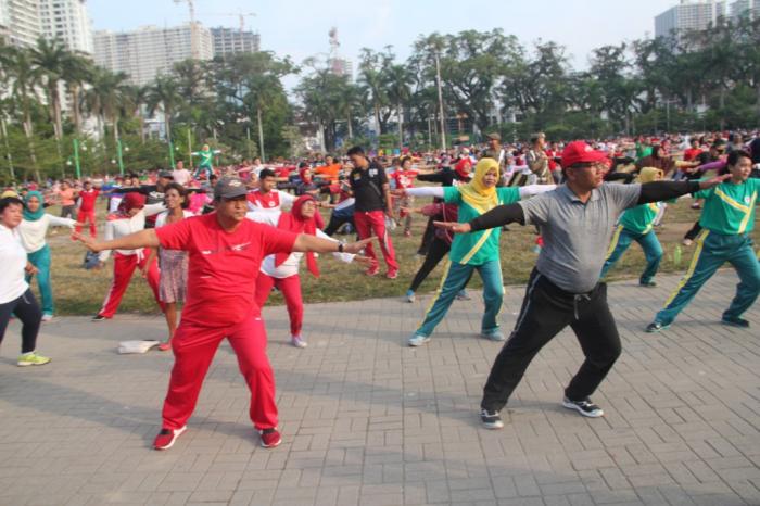 Usai Senam Jantung Sehat Wakil Wali Kota Pantau Kondisi Lapangan Merdeka