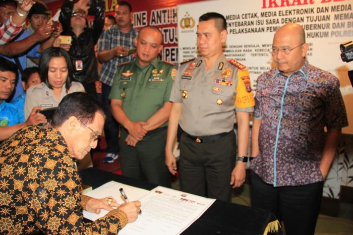 Ikrar Bersama Anti Hoax di Medan