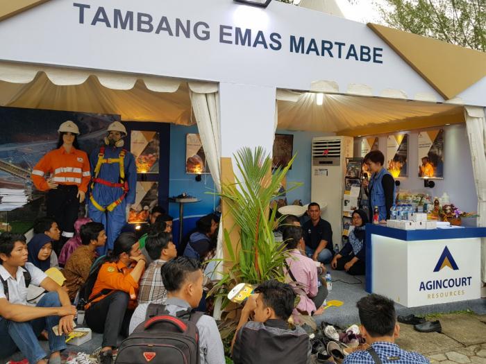 Tambang Emas Martabe Gelar  E-Coaching Jam Di Pekan Raya Sumatera Utara 