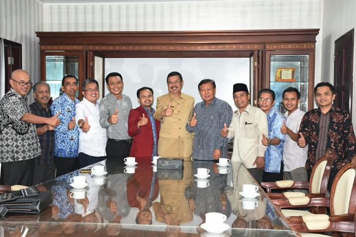 Gubernur Silaturahmi Bersama IMM, PW Muhammadiyah Dan Fraksi PAN DPRD Sumut