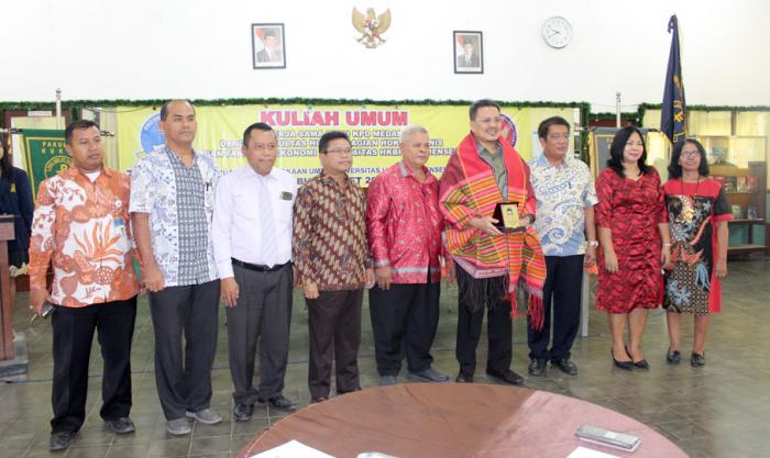 Komisioner KPPU Berikan Kuliah Umum di FH dan FE Nommensen 