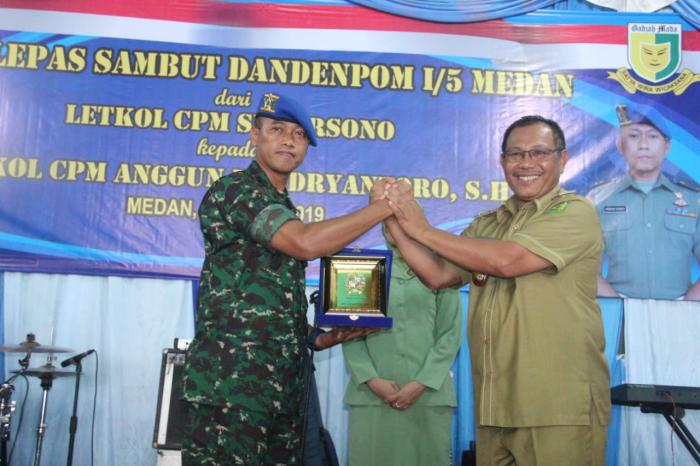 Akhyar Hadiri Sertijab dan Pisah Sambut Dandenpom I/5