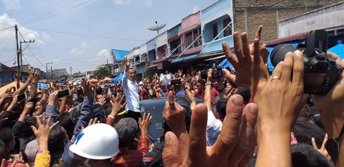 Mantul! ! Puluhan Ribu Warga Humbahas Sambut Presiden Jokowi