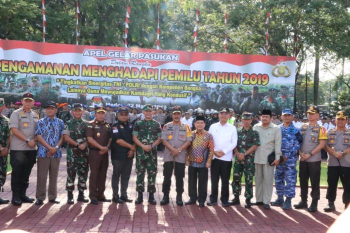 Apel Gelar Pasukan di Lapangan Benteng