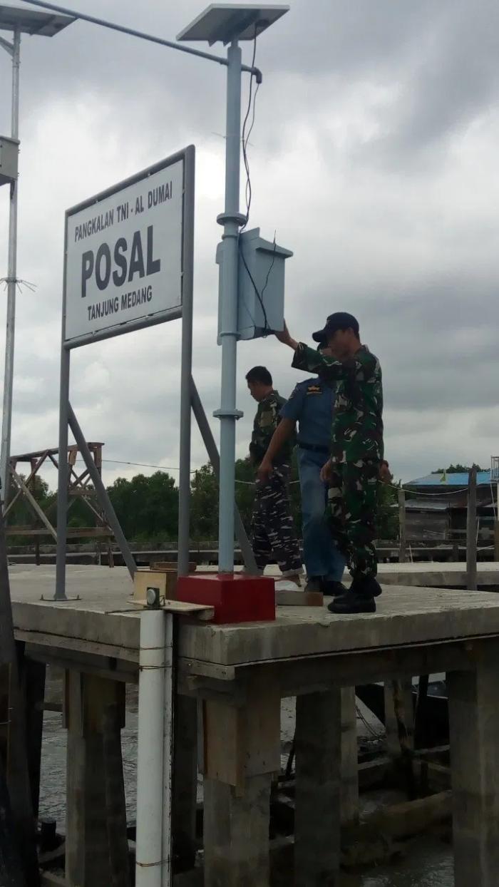 Dukung Survei Hidrografi Tiga Negara di Selat Malaka,  Pushidrosal Siapkan Stasiun Pasang Surut Telemetri di Tanjung Medang, Riau