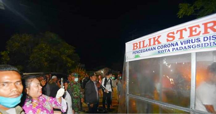 Sterilisasi Covid 19 Di Pintu Masuk Kota Padangsidimpuan Mulai Diberlakukan